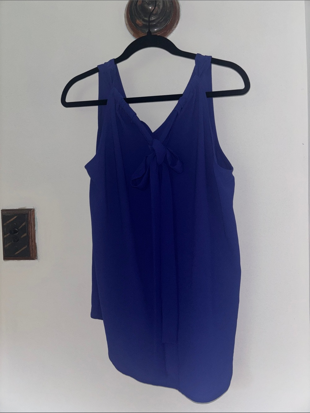 Gibson Royal Blue Tie-Neck Sleeveless Camisole